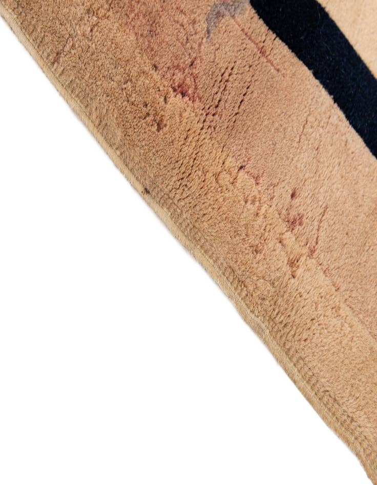 Detail image of 2' 2 x 3' 3  Hand Knotted Antique Finish Oriental Wool Rug