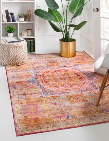 7' x 10' Aqua Rug