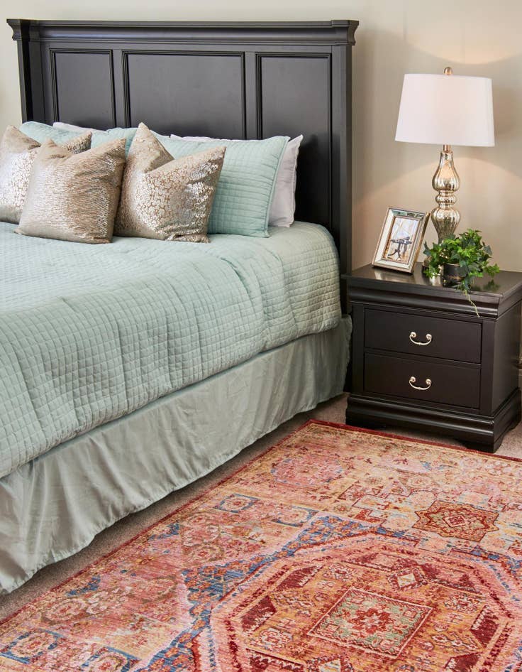 Detail image of 2' x 3' Aqua Rug