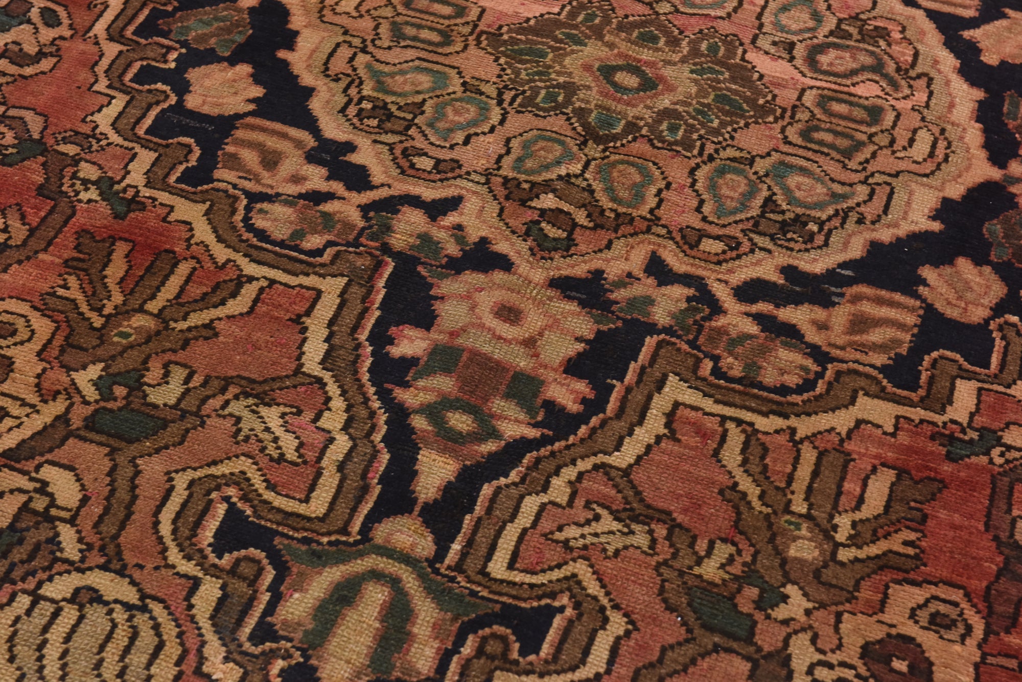 6' 9 x 9' 8 Hand Knotted Bakhtiar Persian Wool Rug