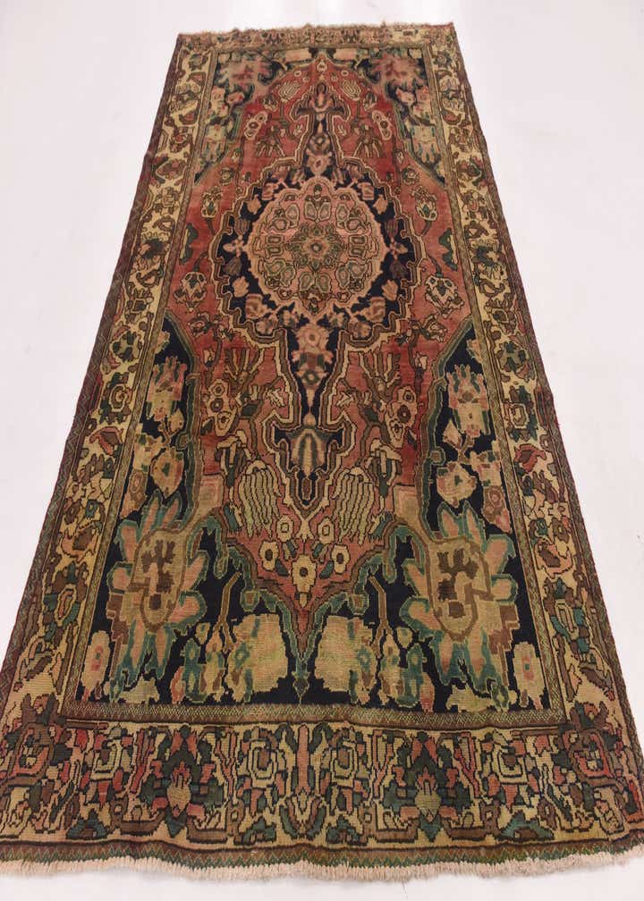 6' 9 x 9' 8 Hand Knotted Bakhtiar Persian Wool Rug