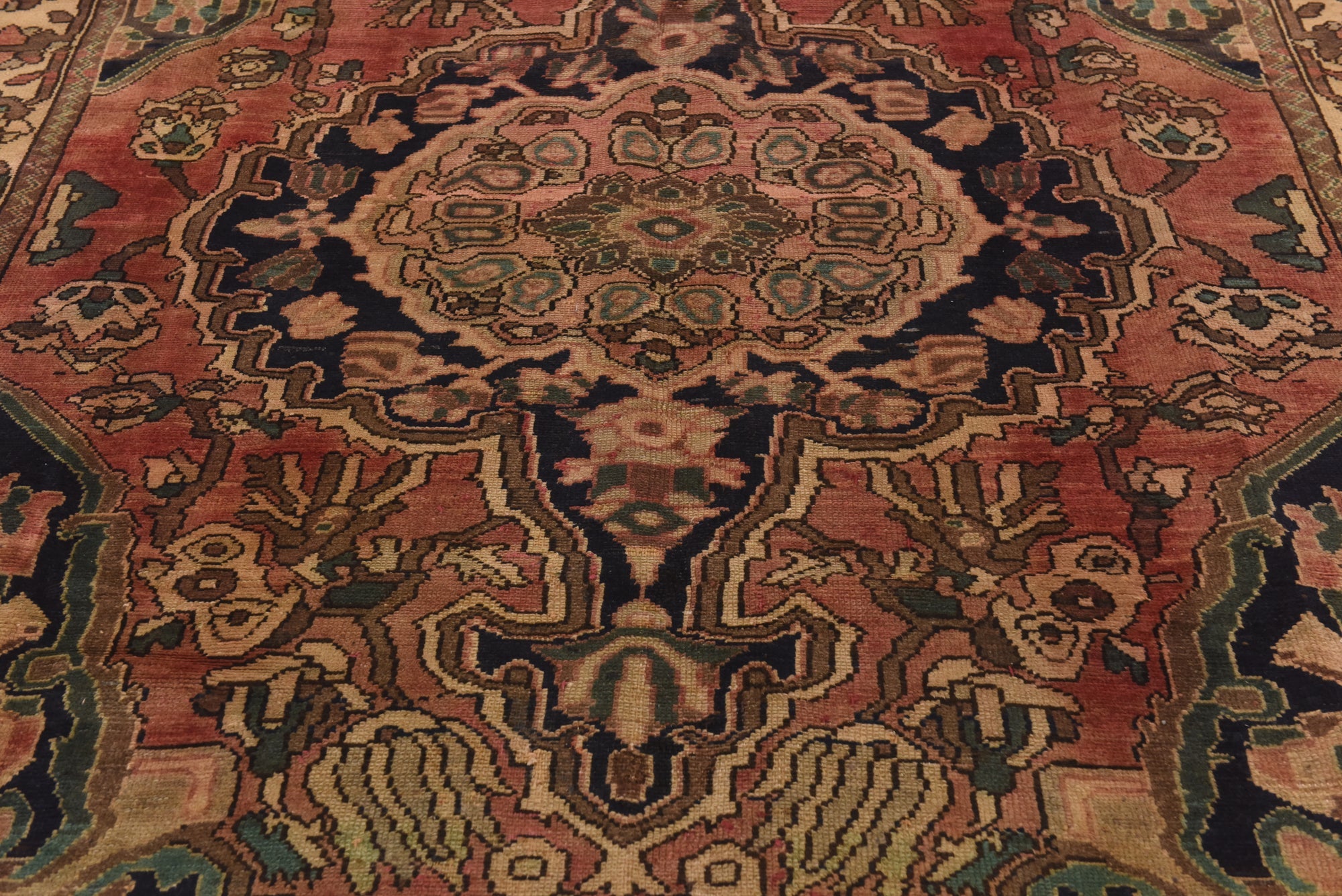 6' 9 x 9' 8 Hand Knotted Bakhtiar Persian Wool Rug