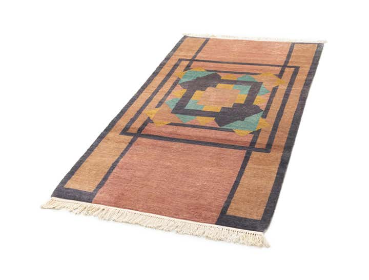 3' 6 x 6' 5 Hand Knotted Bokhara Oriental Wool Rug