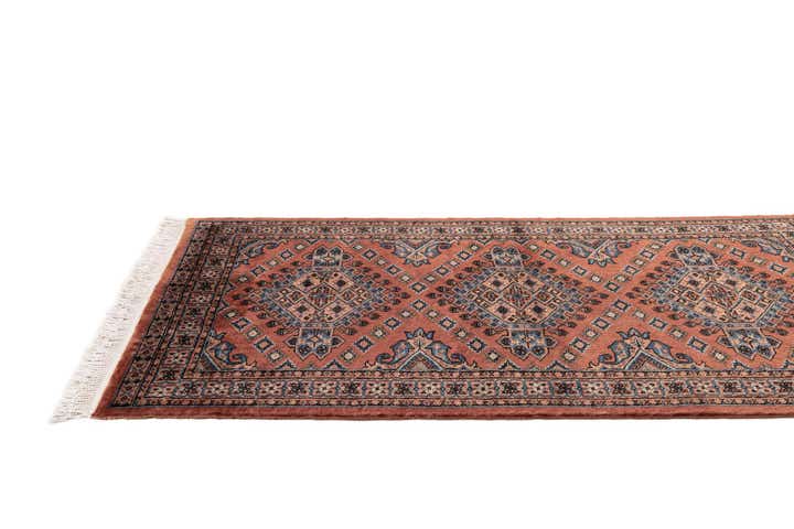 3' 2 x 5' 5 Hand Knotted Bokhara Wool Rug