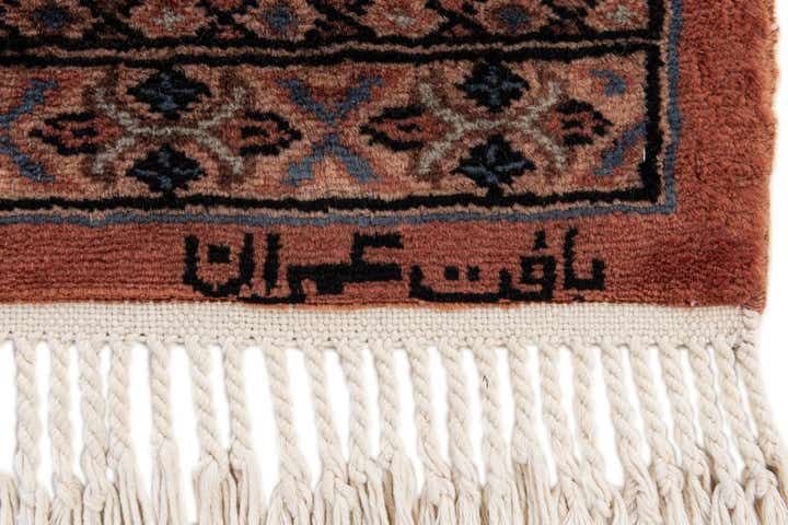 3' 2 x 5' 5 Hand Knotted Bokhara Wool Rug