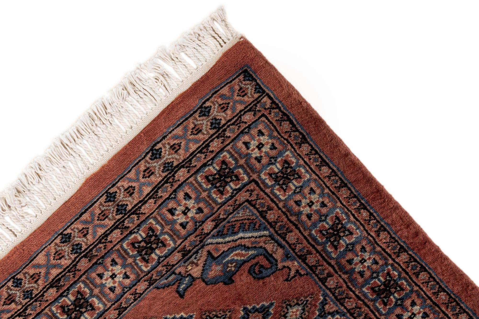 3' 2 x 5' 5 Hand Knotted Bokhara Wool Rug