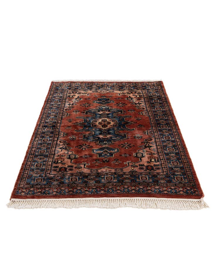 Detail image of 3' 3 x 4' 11 Hand Knotted Bokhara Wool Rug