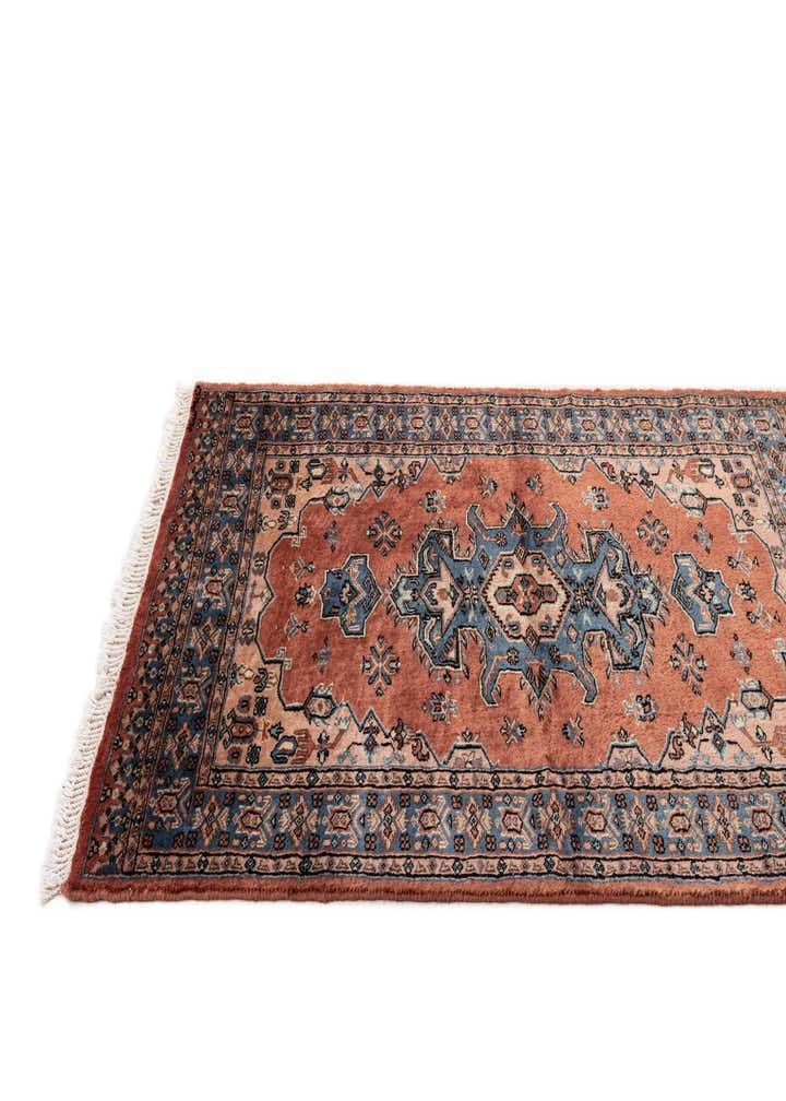 3' 3 x 4' 11 Hand Knotted Bokhara Wool Rug