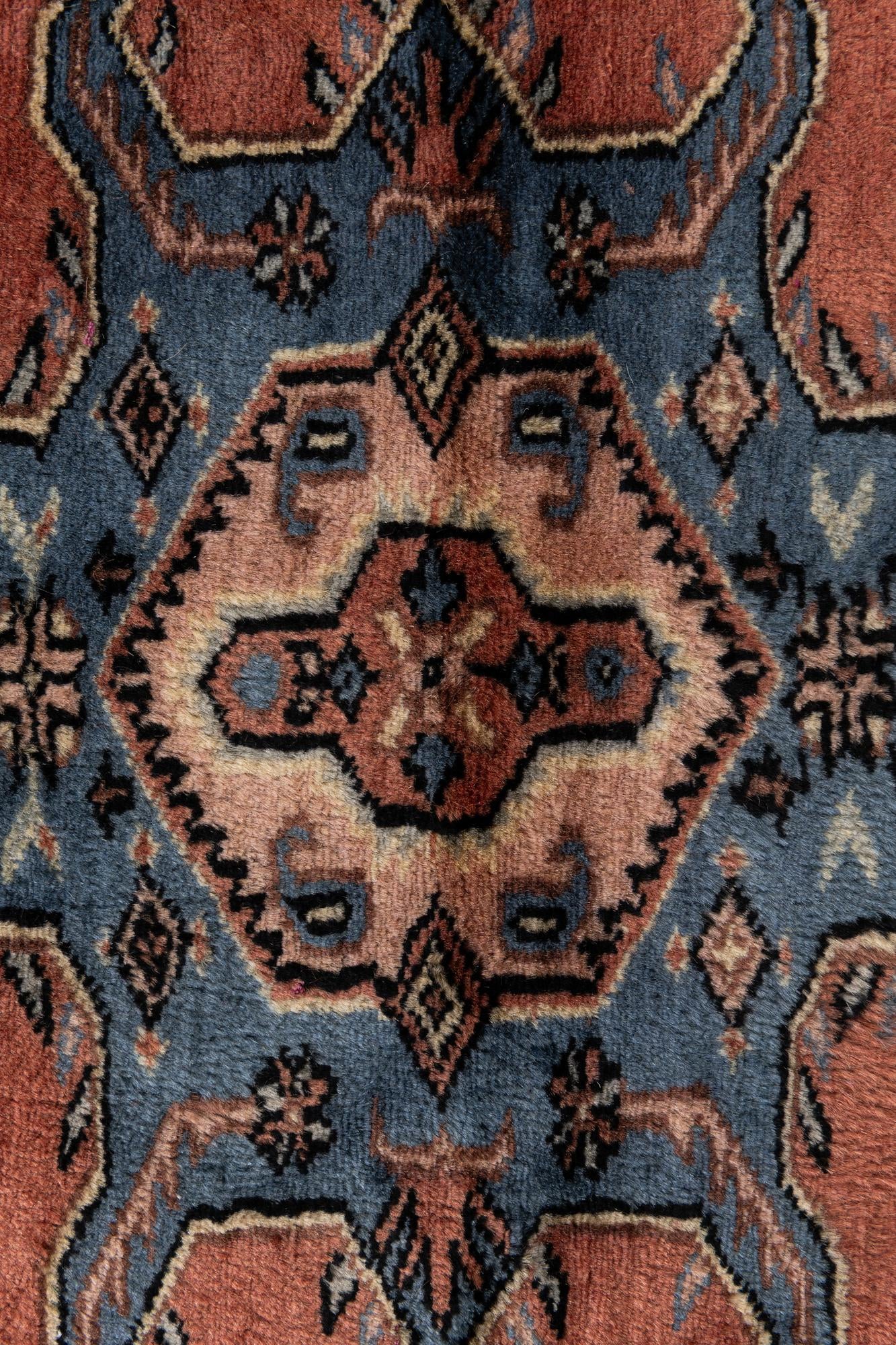 3' 3 x 4' 11 Hand Knotted Bokhara Wool Rug