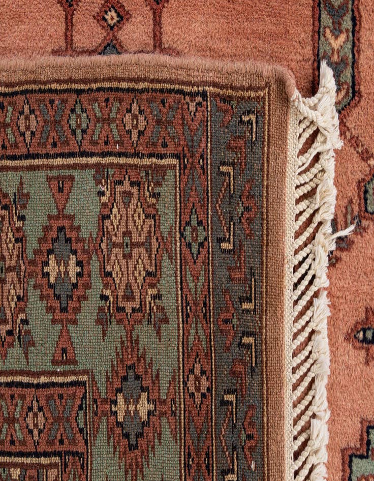 Detail image of 4' 3 x 6' 4  Hand Knotted Bokhara Oriental Wool Rug