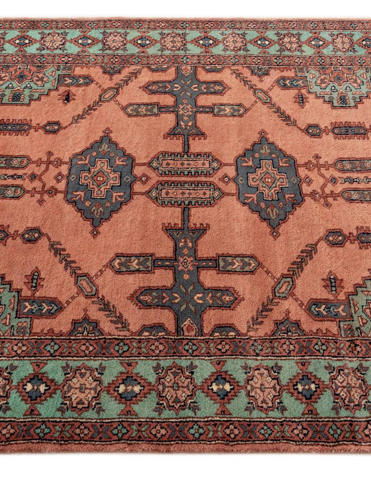 Detail image of 4' 3 x 6' 4  Hand Knotted Bokhara Oriental Wool Rug