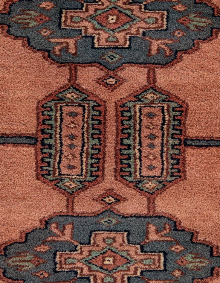 Detail image of 4' 3 x 6' 4  Hand Knotted Bokhara Oriental Wool Rug