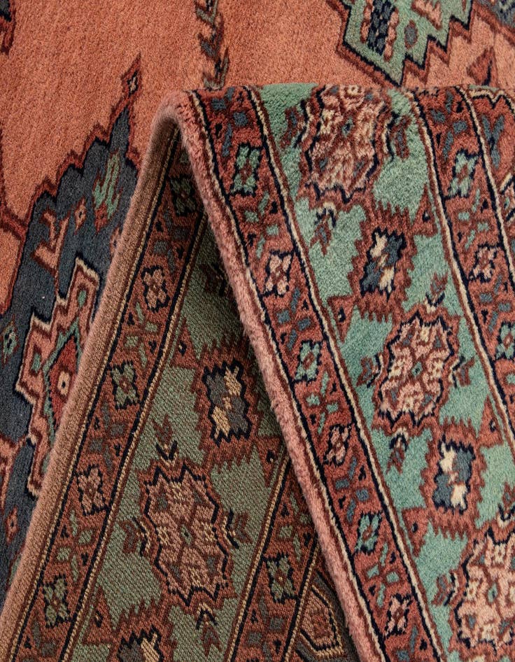 Detail image of 4' 3 x 6' 4  Hand Knotted Bokhara Oriental Wool Rug