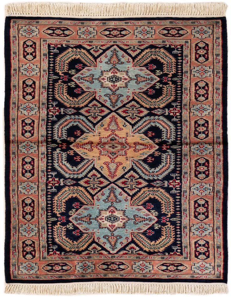 Detail image of 3' 3 x 5' Hand Knotted Bokhara Wool Rug