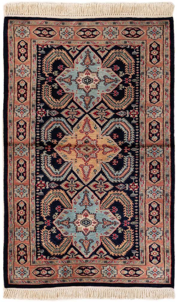 3' 3 x 5' Hand Knotted Bokhara Wool Rug