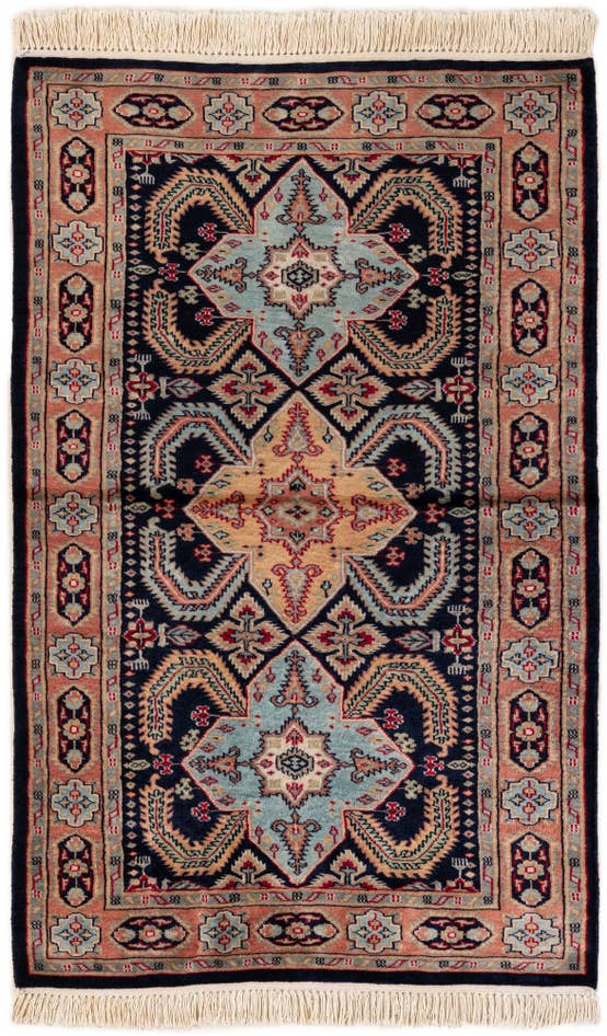 Detail image of 3' 3 x 5' Hand Knotted Bokhara Wool Rug