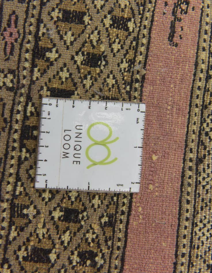 Detail image of 4' x 6' 3 Hand Knotted Bokhara Oriental Wool Rug