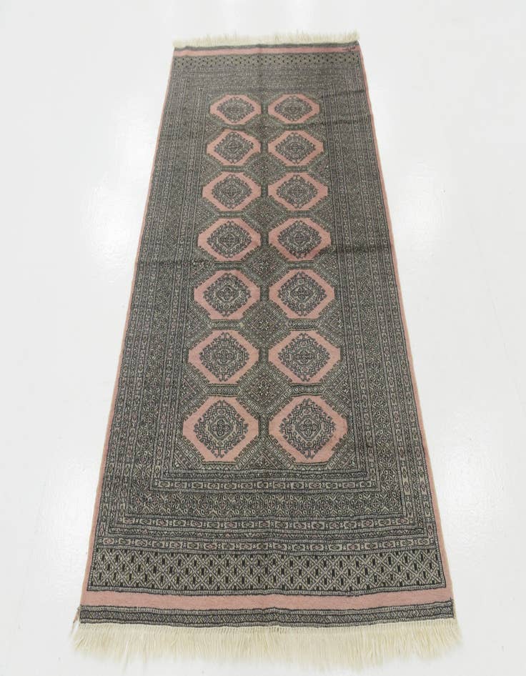 Detail image of 4' x 6' 3 Hand Knotted Bokhara Oriental Wool Rug