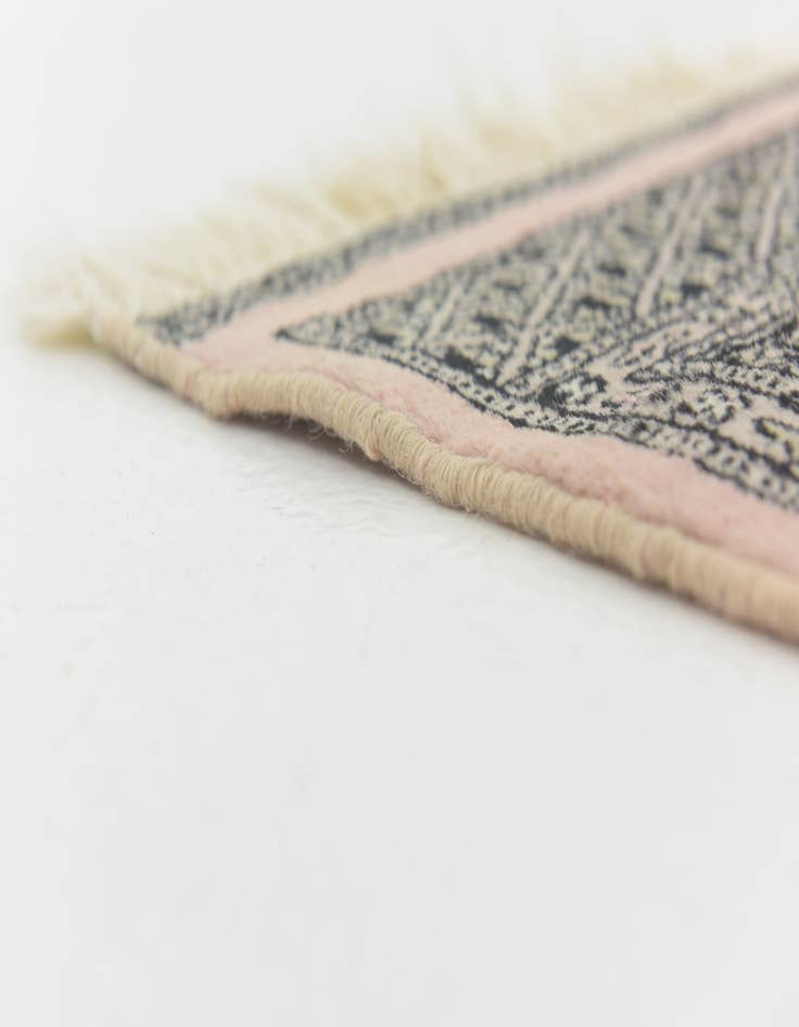 Detail image of 4' x 6' 3 Hand Knotted Bokhara Oriental Wool Rug