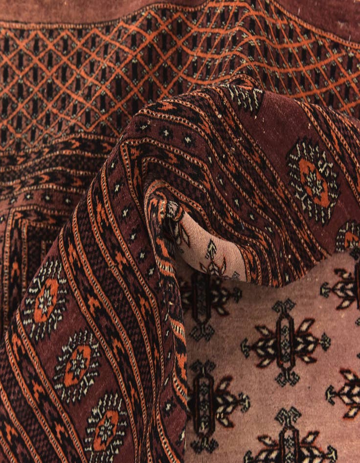Detail image of 7' x 10' Hand Knotted Bokhara Oriental Wool Rug