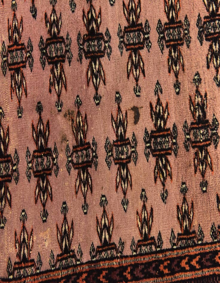 Detail image of 7' x 10' Hand Knotted Bokhara Oriental Wool Rug