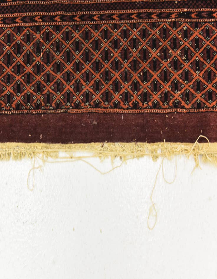 Detail image of 7' x 10' Hand Knotted Bokhara Oriental Wool Rug