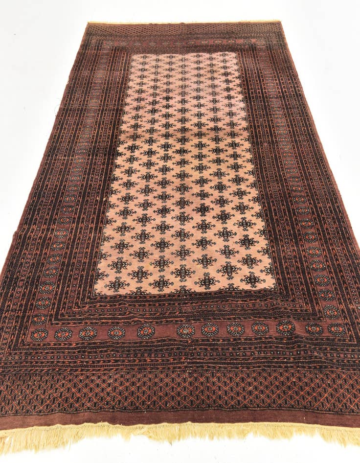 Detail image of 7' x 10' Hand Knotted Bokhara Oriental Wool Rug