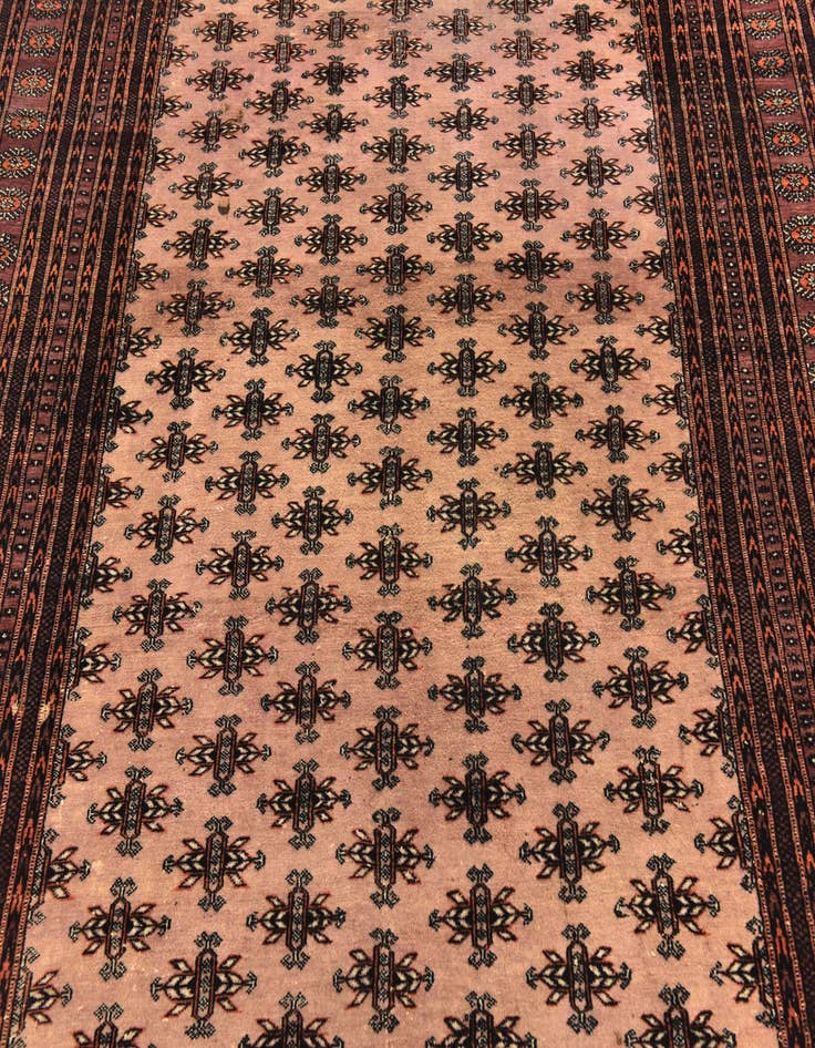 Detail image of 7' x 10' Hand Knotted Bokhara Oriental Wool Rug