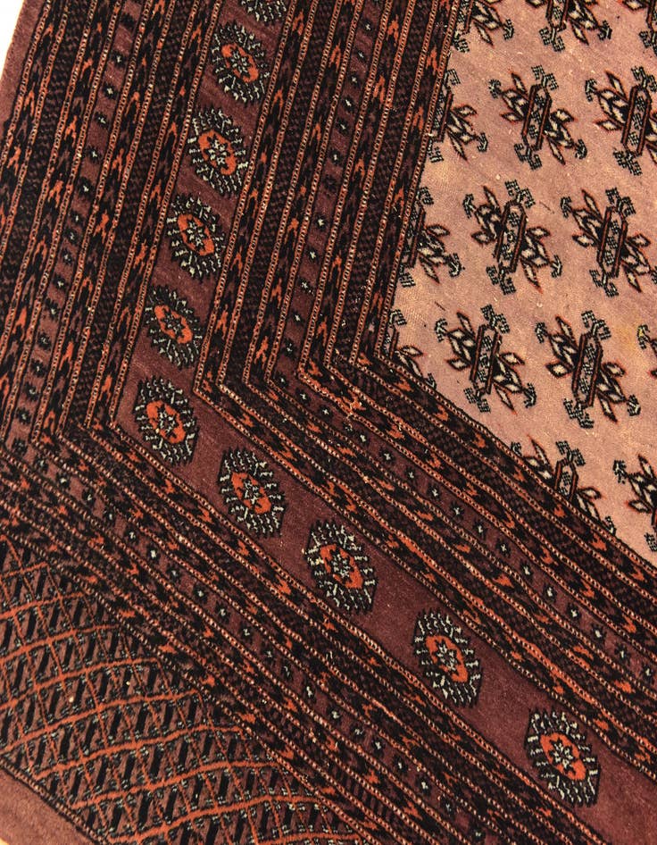 Detail image of 7' x 10' Hand Knotted Bokhara Oriental Wool Rug