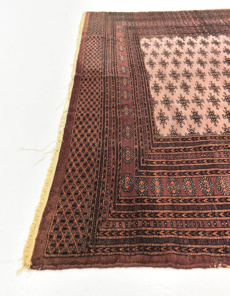 Detail image of 7' x 10' Hand Knotted Bokhara Oriental Wool Rug