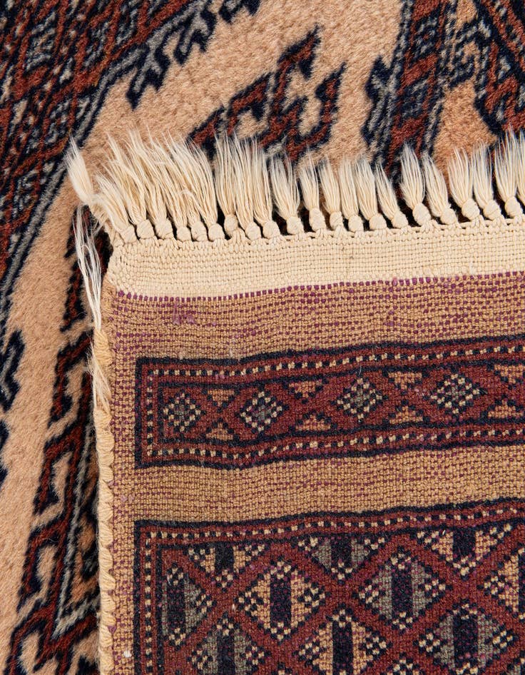 Detail image of 2' 1 x 3' 3  Hand Knotted Bokhara Oriental Wool Rug