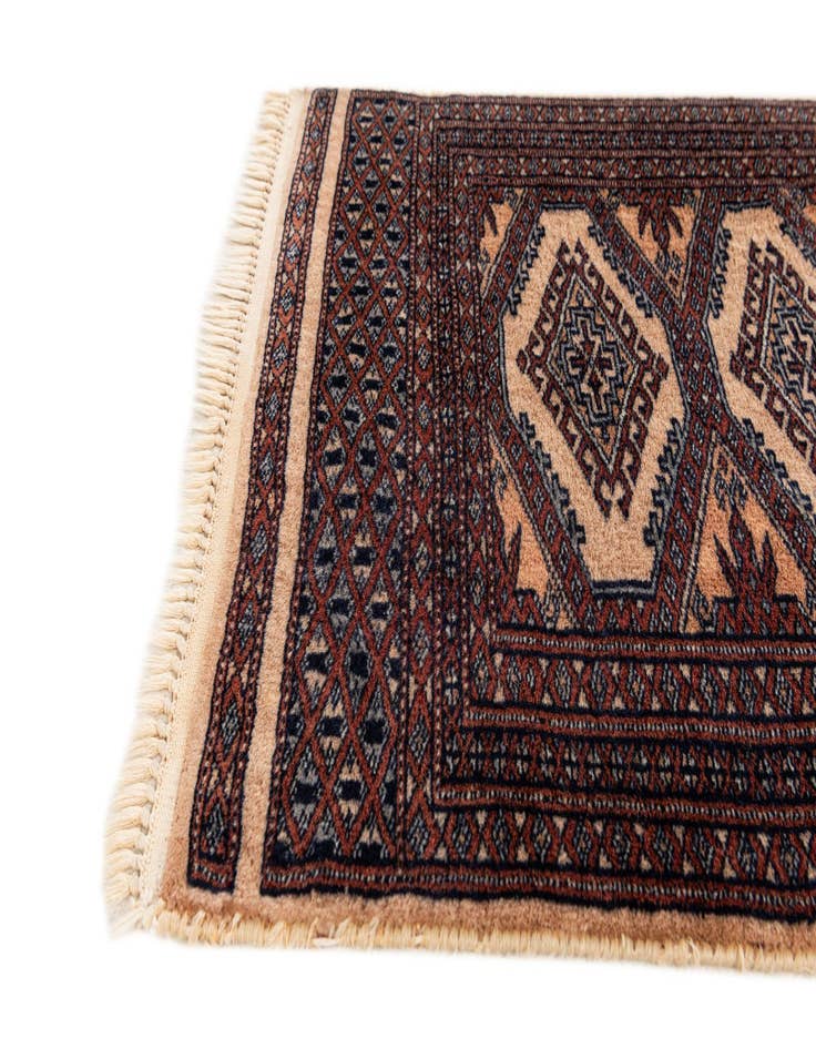 Detail image of 2' 1 x 3' 3  Hand Knotted Bokhara Oriental Wool Rug