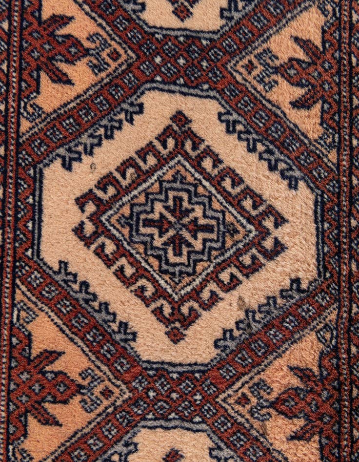 Detail image of 2' 1 x 3' 3  Hand Knotted Bokhara Oriental Wool Rug