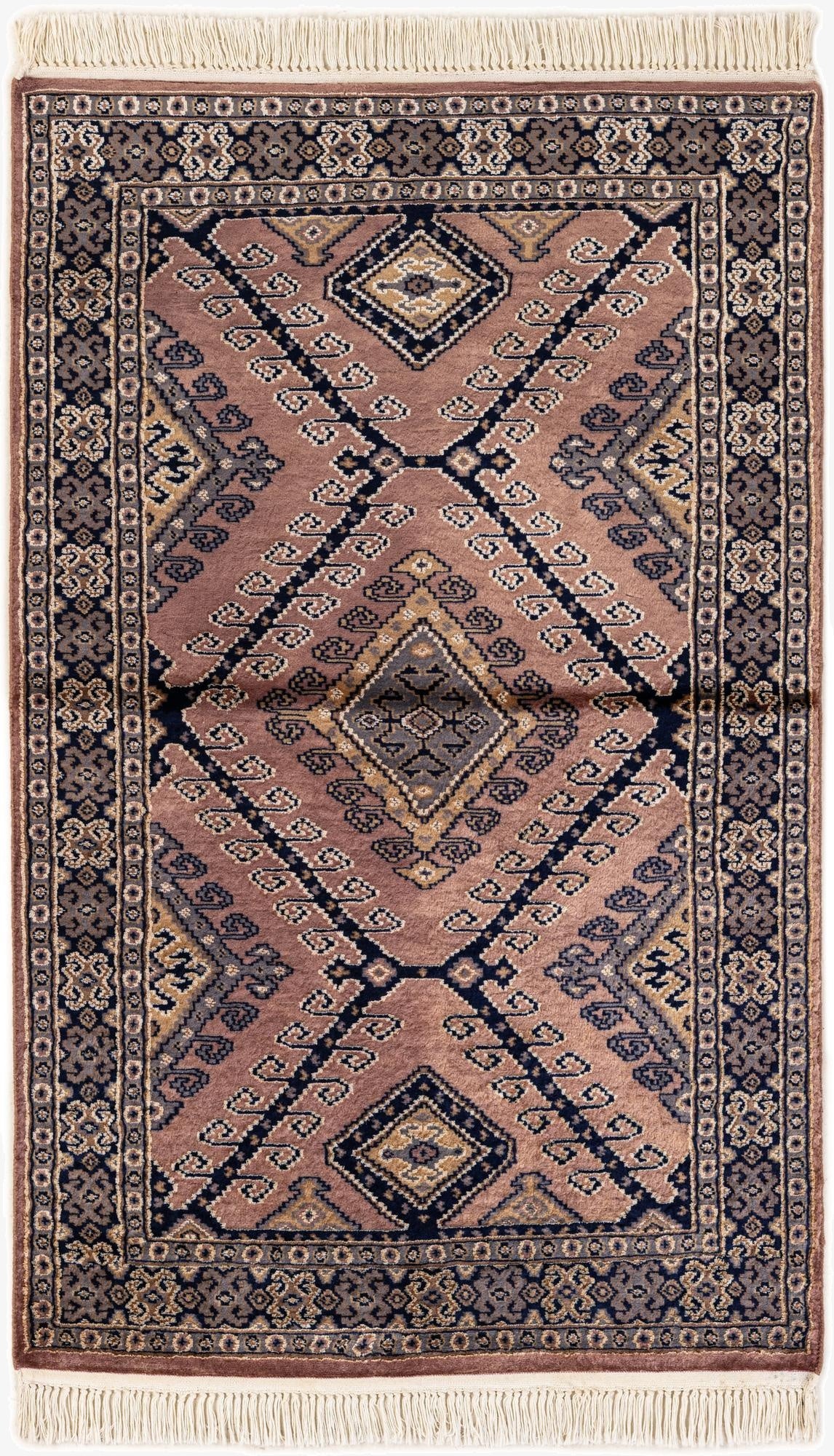 3' 1 x 4' 11  Hand Knotted Bokhara Rug