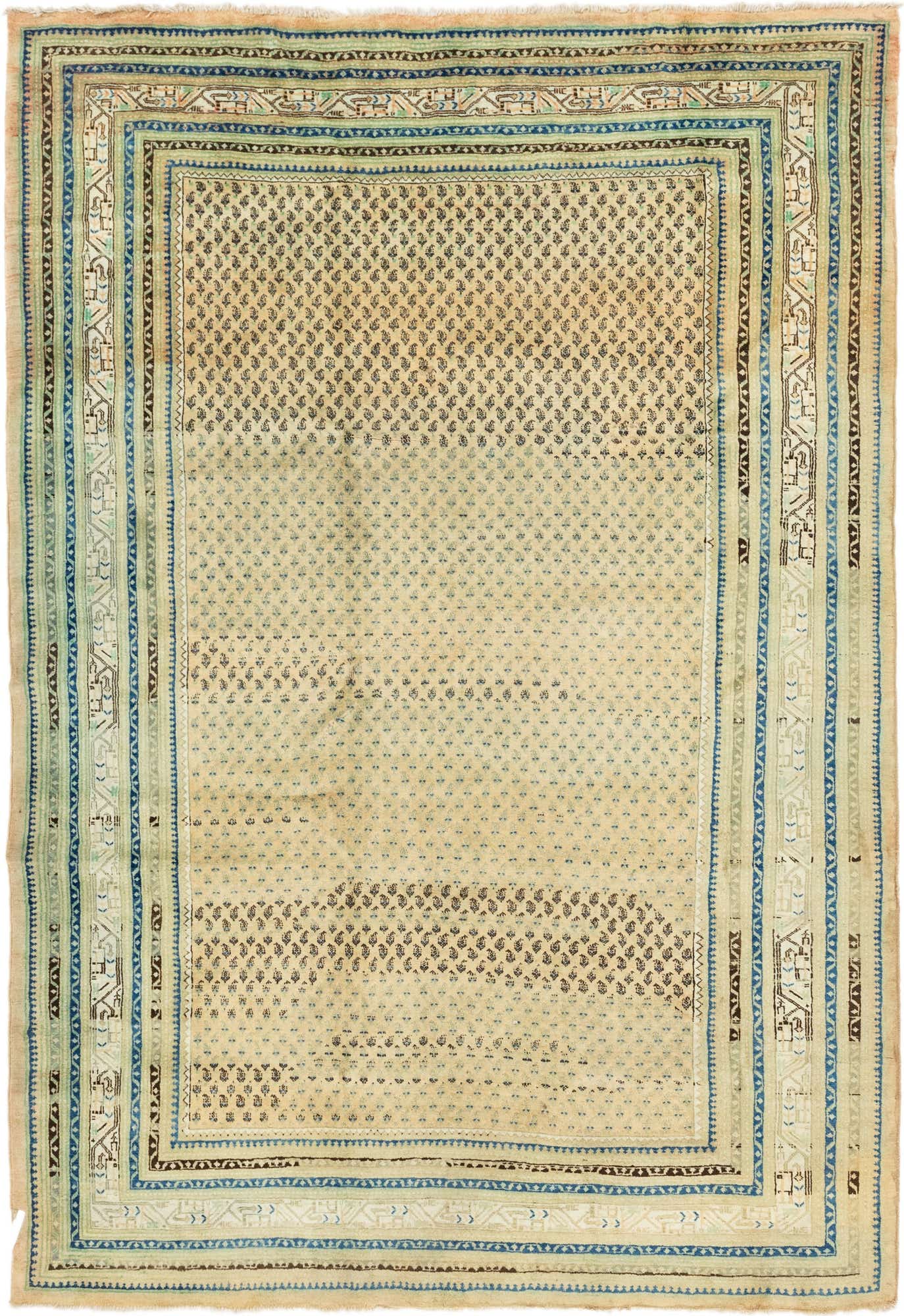 7' 5 x 10' 7 Hand Knotted Botemir Persian Wool Rug