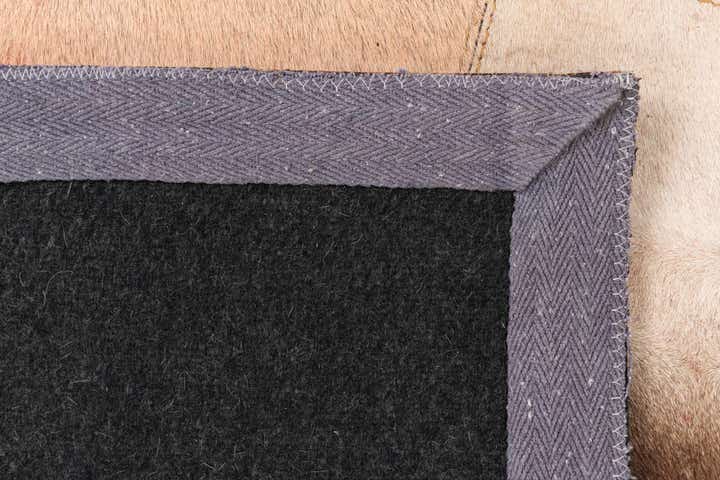 3' 10 x 5' 9 Cowhide Leather Rug