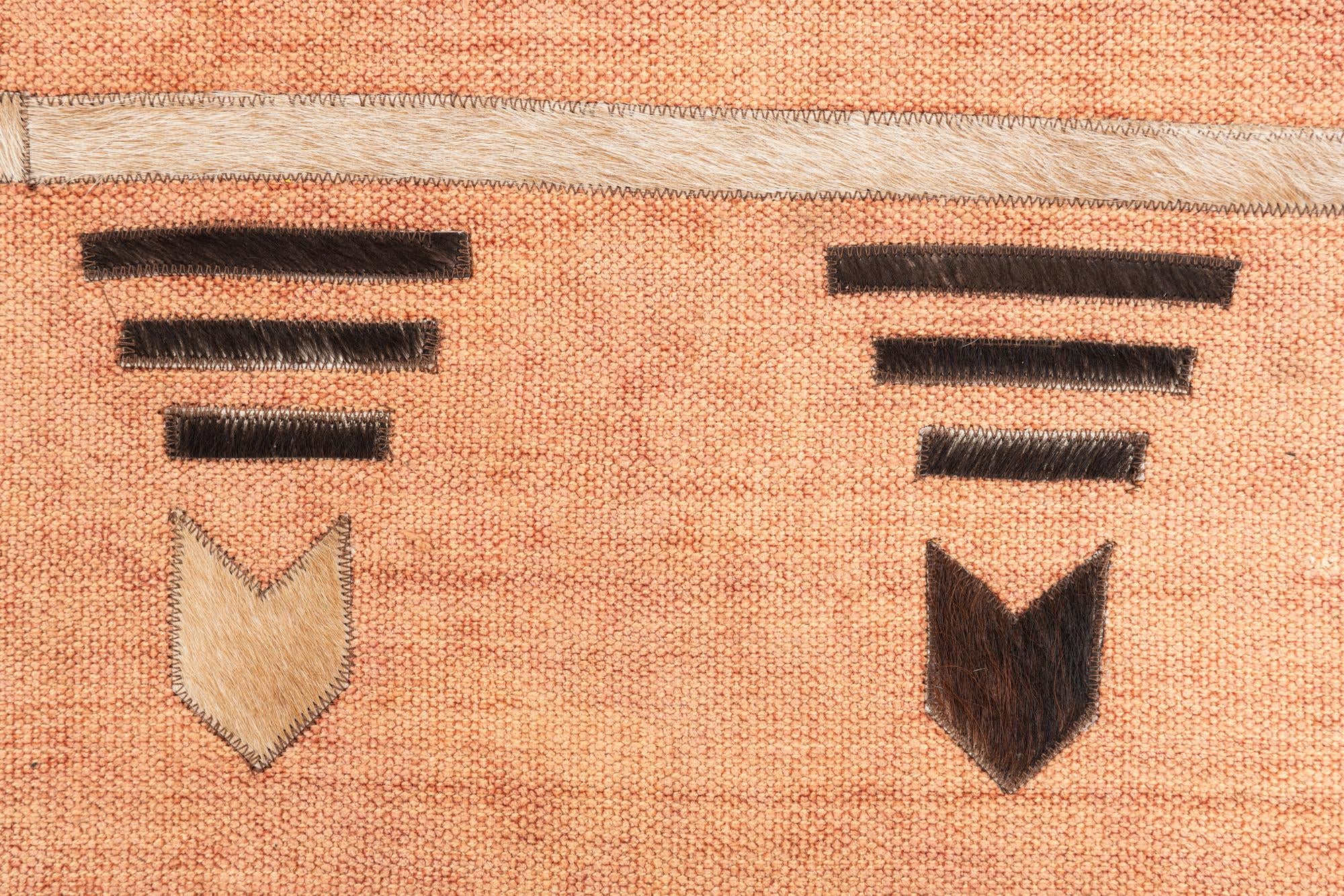 4' x 5' 7 Cowhide Leather Rug