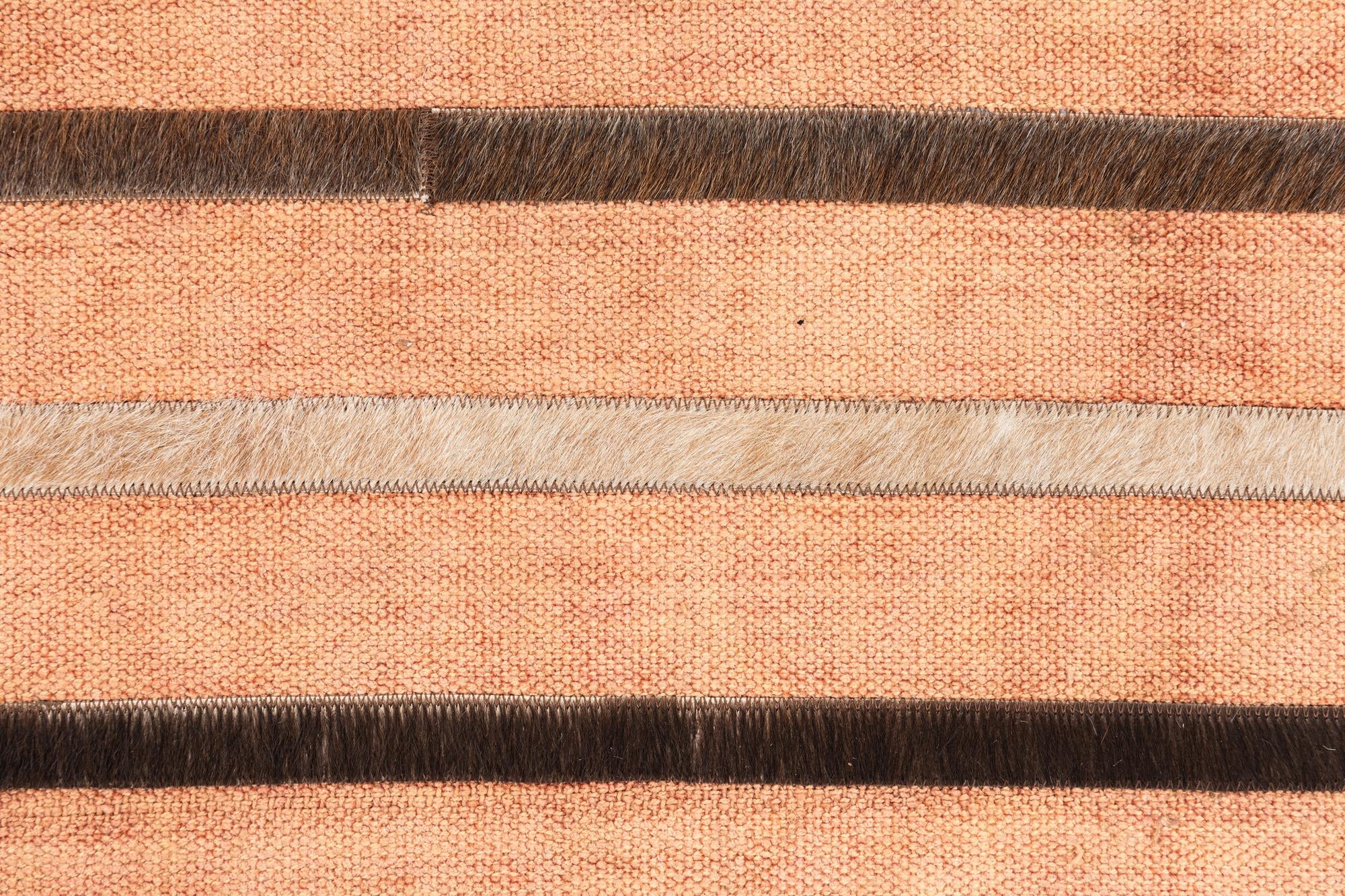 4' x 5' 7 Cowhide Leather Rug