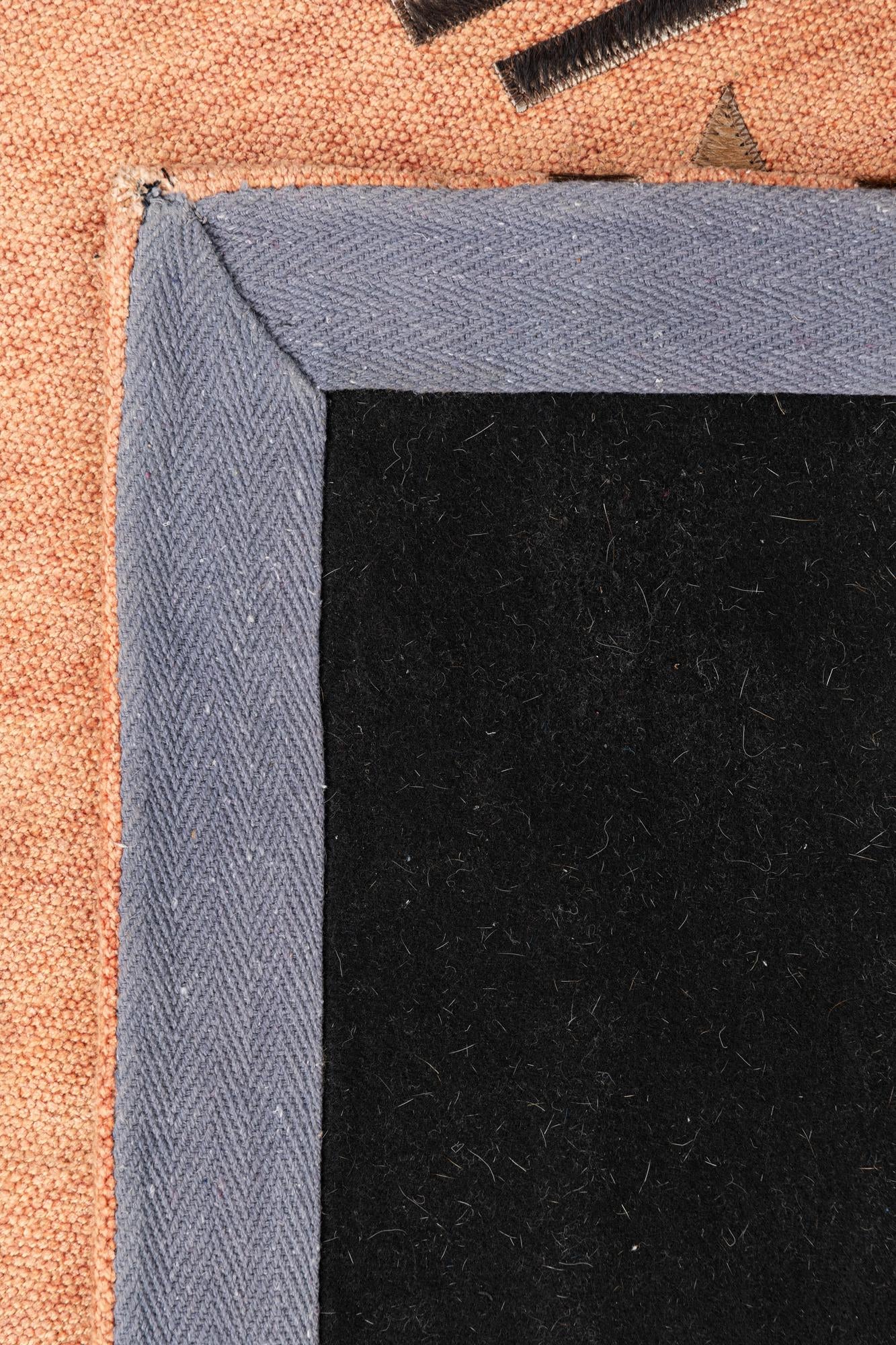 4' x 5' 7 Cowhide Leather Rug