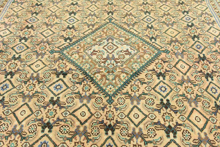 9' 9 x 13' 5 Hand Knotted Farahan Persian Wool Rug