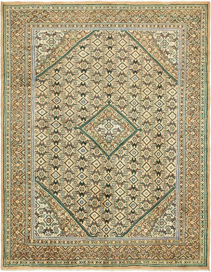 Detail image of 9' 9 x 13' 5 Hand Knotted Farahan Persian Wool Rug