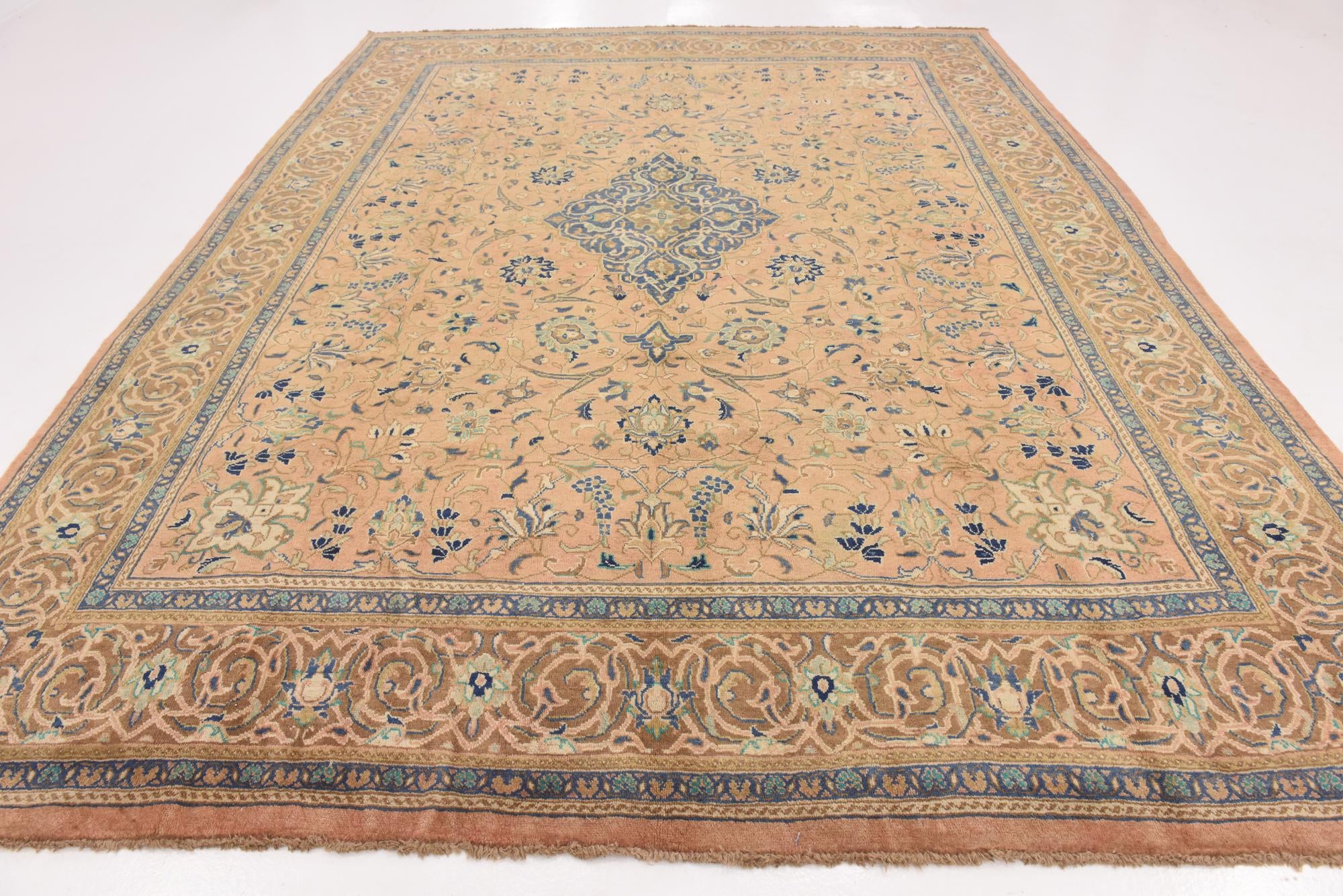 9' 9 x 12' 10 Hand Knotted Farahan Persian Wool Rug