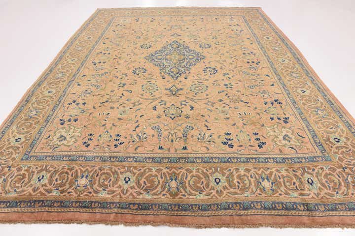 9' 9 x 12' 10 Hand Knotted Farahan Persian Wool Rug