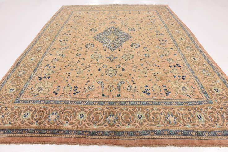 Detail image of 9' 9 x 12' 10 Hand Knotted Farahan Persian Wool Rug