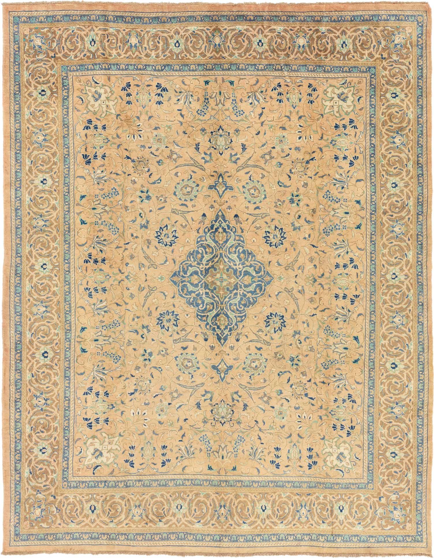 9' 9 x 12' 10 Hand Knotted Farahan Persian Wool Rug