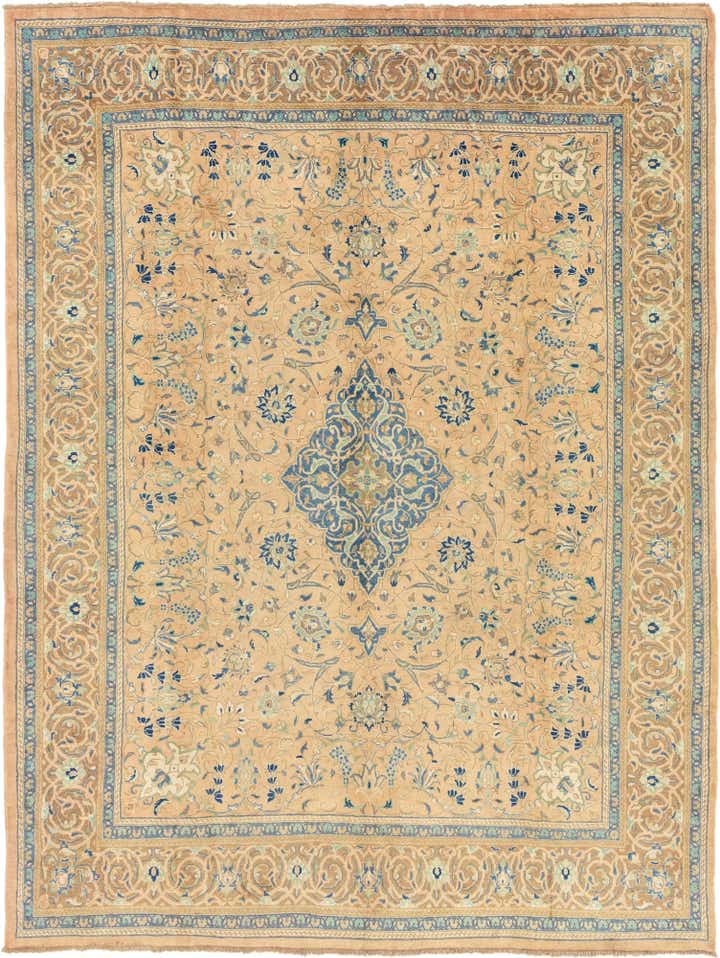 9' 9 x 12' 10 Hand Knotted Farahan Persian Wool Rug