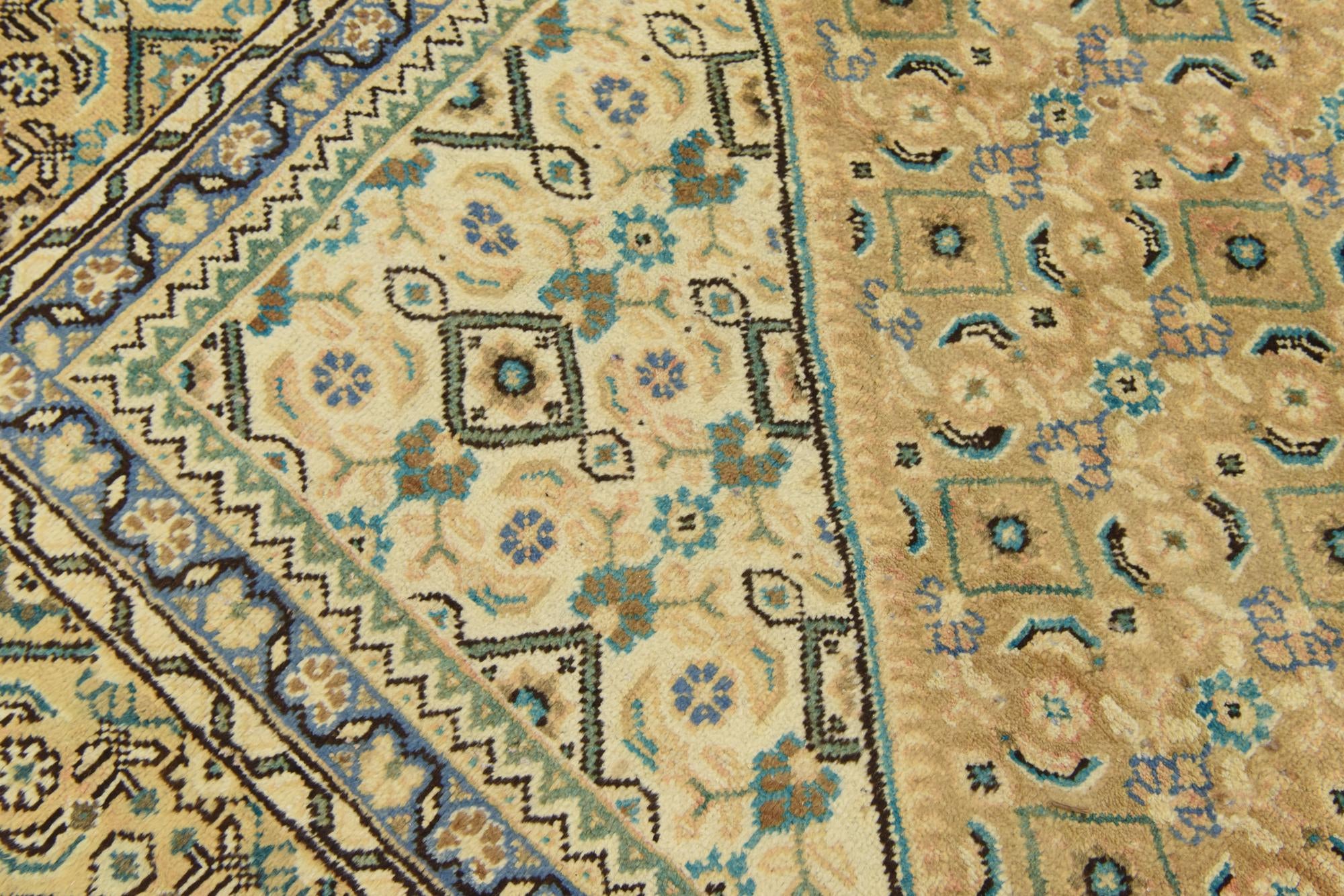 9' 6 x 12' 9 Hand Knotted Farahan Persian Wool Rug