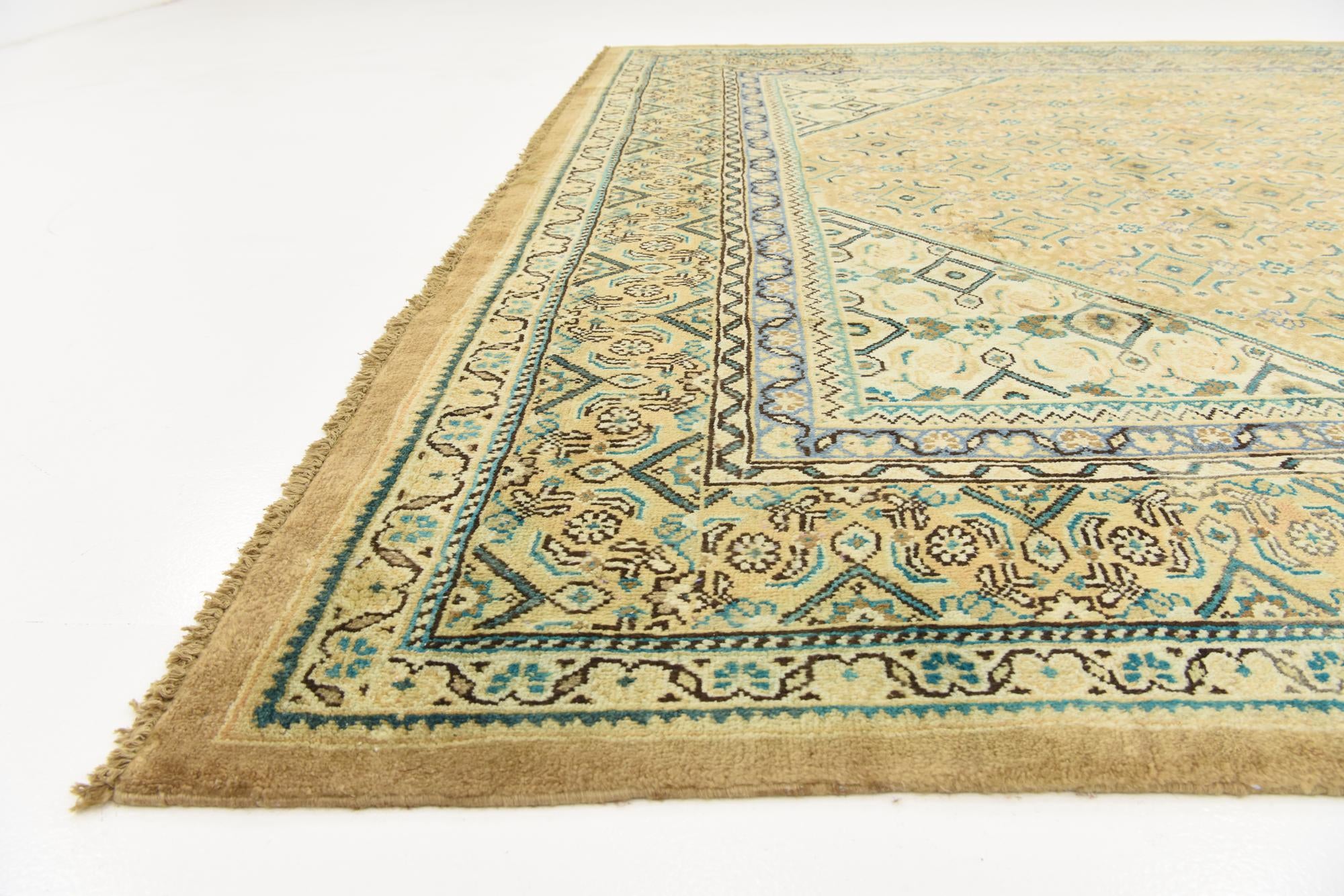 9' 6 x 12' 9 Hand Knotted Farahan Persian Wool Rug