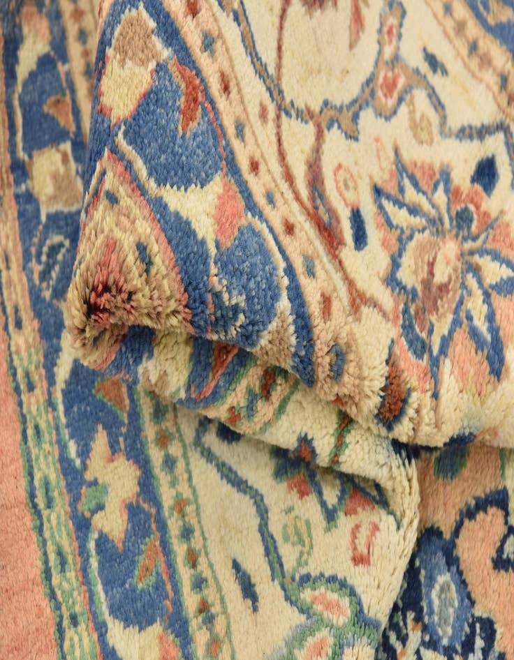 Detail image of 9' 10 x 13'  Hand Knotted Farahan Persian Wool Rug