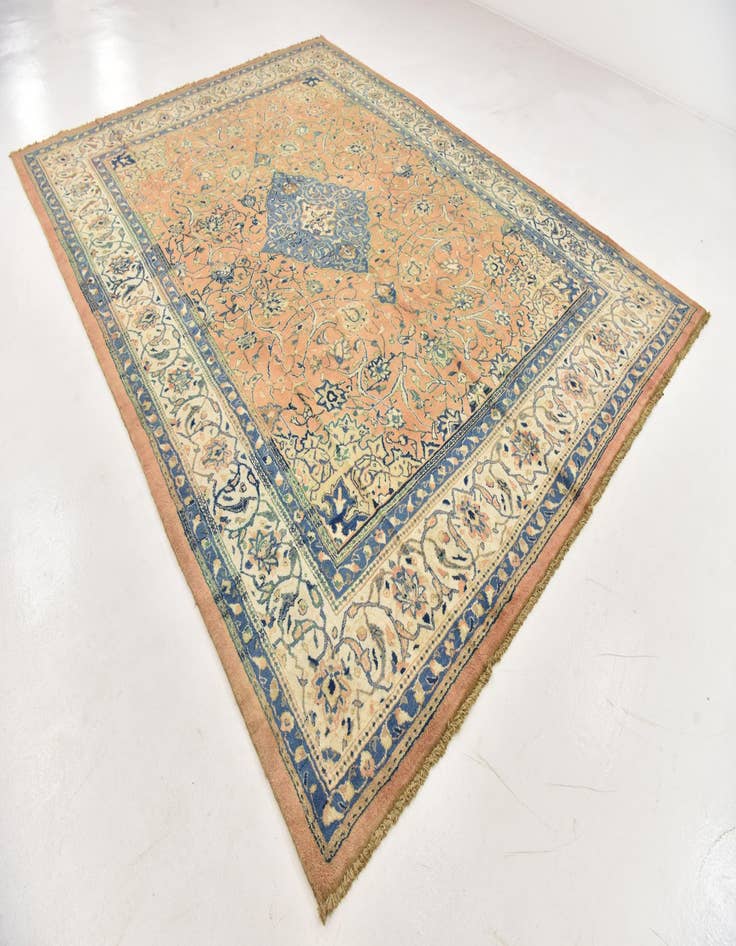 Detail image of 9' 10 x 13'  Hand Knotted Farahan Persian Wool Rug